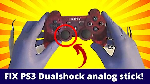 ✅HOW TO FIX PS3 DUALSHOCK CONTROLLER ANALOG STICK 2021🔥💥🎮