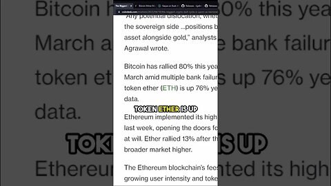 Watching Bitcoin & Ethereum Grow: 80% & 76% Year to Date #bitcoinmining