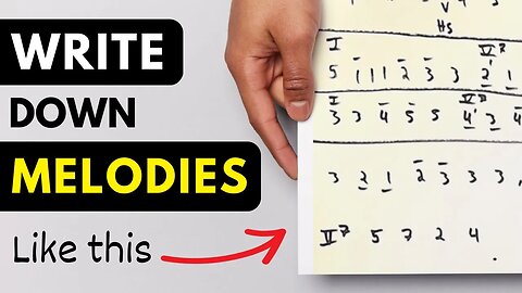 Writing Melodies WITHOUT Notation (How to write down music without reading notes)
