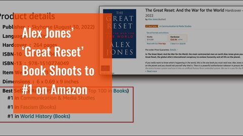 Alex Jones’ ‘Great Reset’ Book Shoots to #1 on Amazon