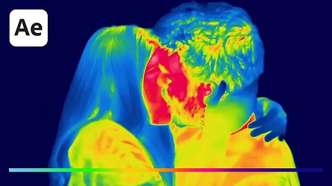 Thermal Vision Heat Map Effect - After Effects CC Tutorial (Music Video Effects)