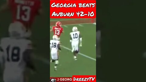 Georgia Bulldogs vs Auburn Tigers Game Highlights #shorts #georgiabulldogs #auburntigers