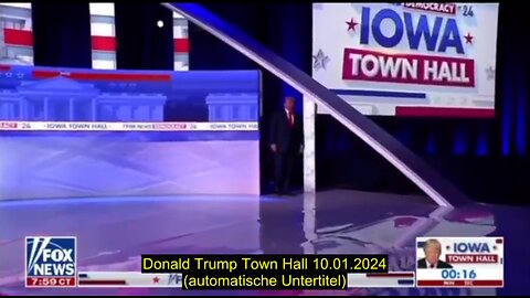 Donald Trump Town Hall 10.01.2024 in Iowa (automatische Untertitel)