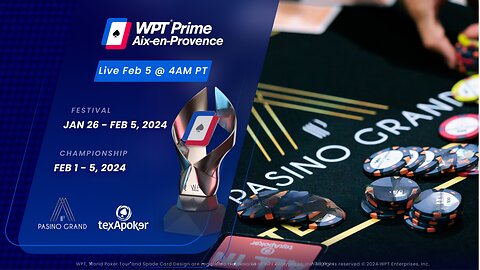 🔴 FINAL TABLE - WPT Prime Aix-en-Provence $144,612 for 1st!