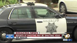 Report of shooting may be 'swatting' hoax