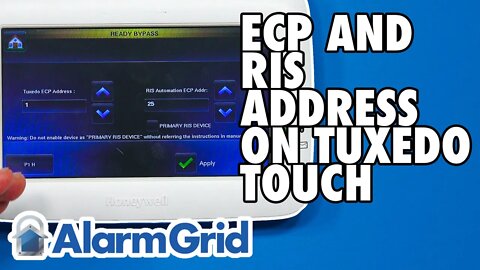 The Tuxedo Touch Keypad: Checking the ECP and RIS Address