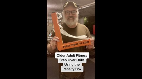 Older Adult Fitness Step Over Drills with the Penalty Box