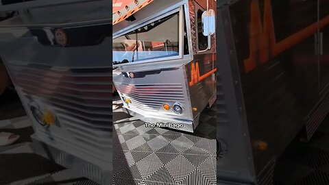 Mini-Bago! The 70's style motorhome built on a golf cart chasis at #SEMA2023 was too cool!