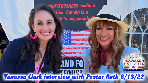 Vanessa Clark Interview at Reawaken America Tour in Batavia/Rochester, NY 8/13/22 Day 2