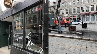 Photos Show The Aftermath Of The Destructive Old Montreal Anti-Curfew Protest