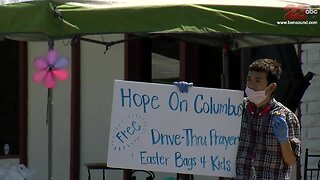 Victory Outreach Bakersfield East hosts drive up prayer event called "Hope on Columbus Street"