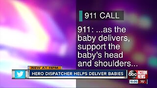 'You're rocking and rolling:' 911 dispatcher talks father through delivery