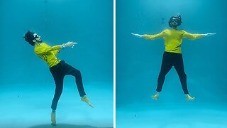 This underwater dance performance by "Hydro-Man" is truly incredible