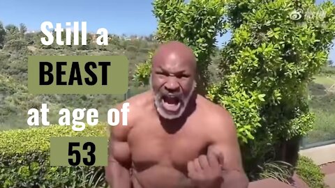 MIKE TYSON SHOWS OFF INCREDIBLE PHYSIQUE AND MAD HAND SPEED AT 53 YEARS OLD!
