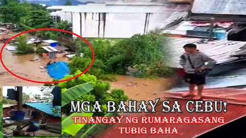 Many houses were washed away by the raging flood in Barangay Casuntingan, Mandaue City, Cebu