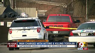 Man charged with hitting, killing toddler