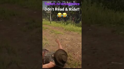 Don’t Ride & Read #reddeadredemtion2 #fail #twitch #fyp
