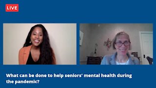 What can be done to help seniors' mental health during the pandemic?