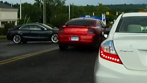 Pulling out into traffic almost goes wrong