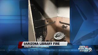 UAPD investigates campus library fire as arson