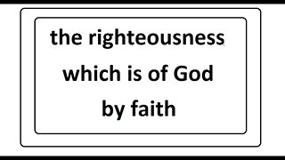 God's righteousness