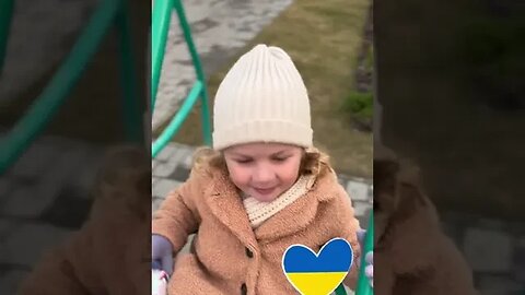 🇺🇦GraphicWar🔥"Little Girl Patriot Song" Playground - Glory to Ukraine Armed Forces(ZSU) #shorts