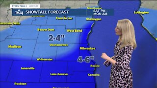 A little warmer Friday, snow this weekend