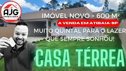 Casa térrea com muito quintal, seu pet vai amar!