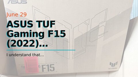 ASUS TUF Gaming F15 (2022) Gaming Laptop, 15.6” 300Hz FHD Display, Intel Core i7-12700H, GeForc...