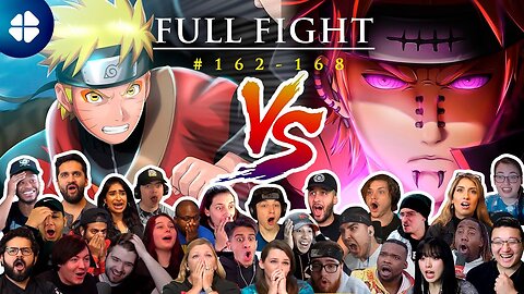 Naruto vs PAIN Full FIGHT [27+ People Reaction] Shippuden 162-168