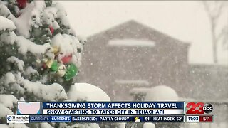 Thanksgiving Storm Affects Holiday Travel