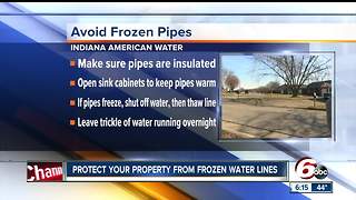 Protect your property from frozen water lines