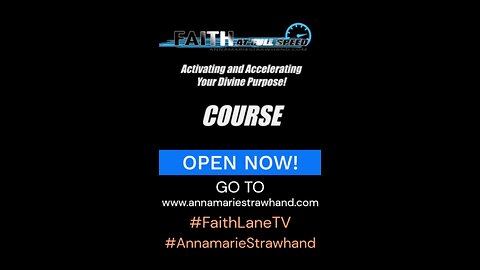 Faith At Full Speed Course Open Now!