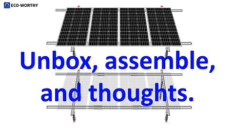Eco worthy solar rack unbox