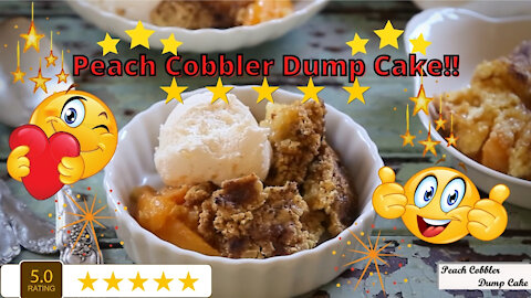 Peach Cobbler Dump Cake Recipe