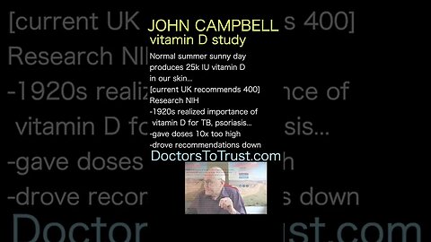 John Campbell: Vitamin D