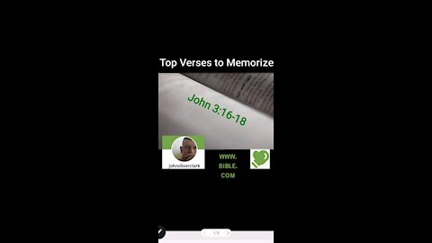 Top Verses To Memorize, John 3:16-18