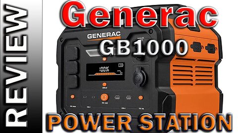 Generac GB1000 Portable Power Station 1086Wh Solar Generator with Lithium-Ion NMC