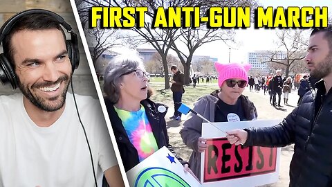 Interviewing Clueless Anti-Gun Protesters In D.C. | REACTION To My FIRST Video