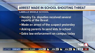 Arrest made in school threat in LaBelle