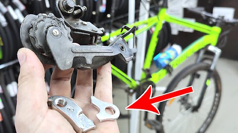 Replacing the bicycle hanger of derailleur. Green bicycle repair (part 2)