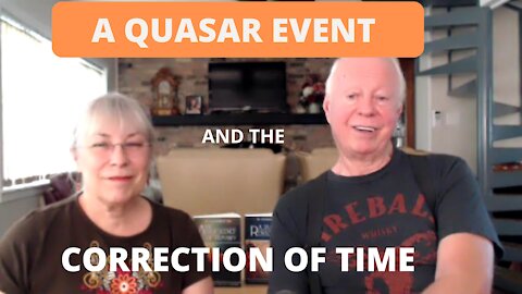 A QUASAR EVENT AND THE TIME CORRECTION