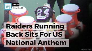 Raiders Running Back Sits For US National Anthem Then Stands For Mexico's National Anthem