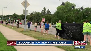 Educators gather in support of black lives