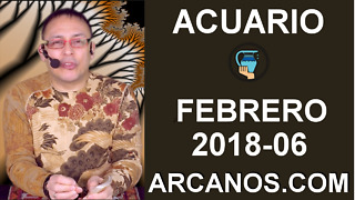 ACUARIO FEBRERO 2018-06-04 al 10 Feb 2018-Amor Solteros Parejas Dinero Trabajo-ARCANOS.COM