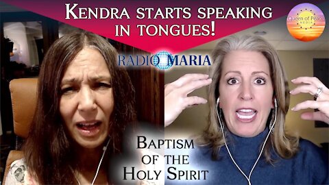 Kendra gets slain and baptized in the Holy Spirit and starts speaking in tongues!(Ep 17)