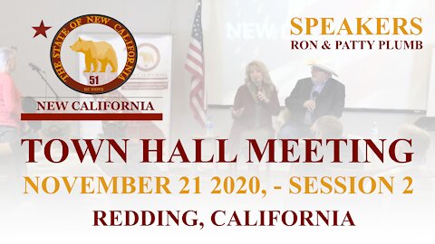TOWN HALL MEETING, REDDING CA - 11/21/2020 - SESSION 2