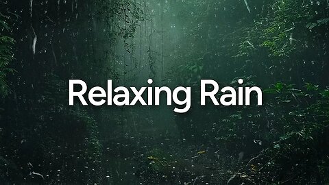 Heavy Rain in Forest ⚡ 10 Hours of Relaxing Heavy Rain Sounds for Deep Relaxation | White Noise