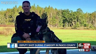 Pasco sheriff's deputy shot in leg during barricade situation, suspect in custody