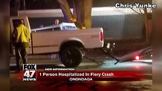 One injured in Onondaga crash
